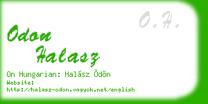 odon halasz business card